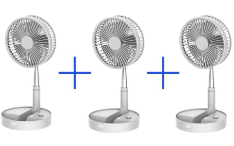 Rhino™ Foldable Fans - 3 Pack